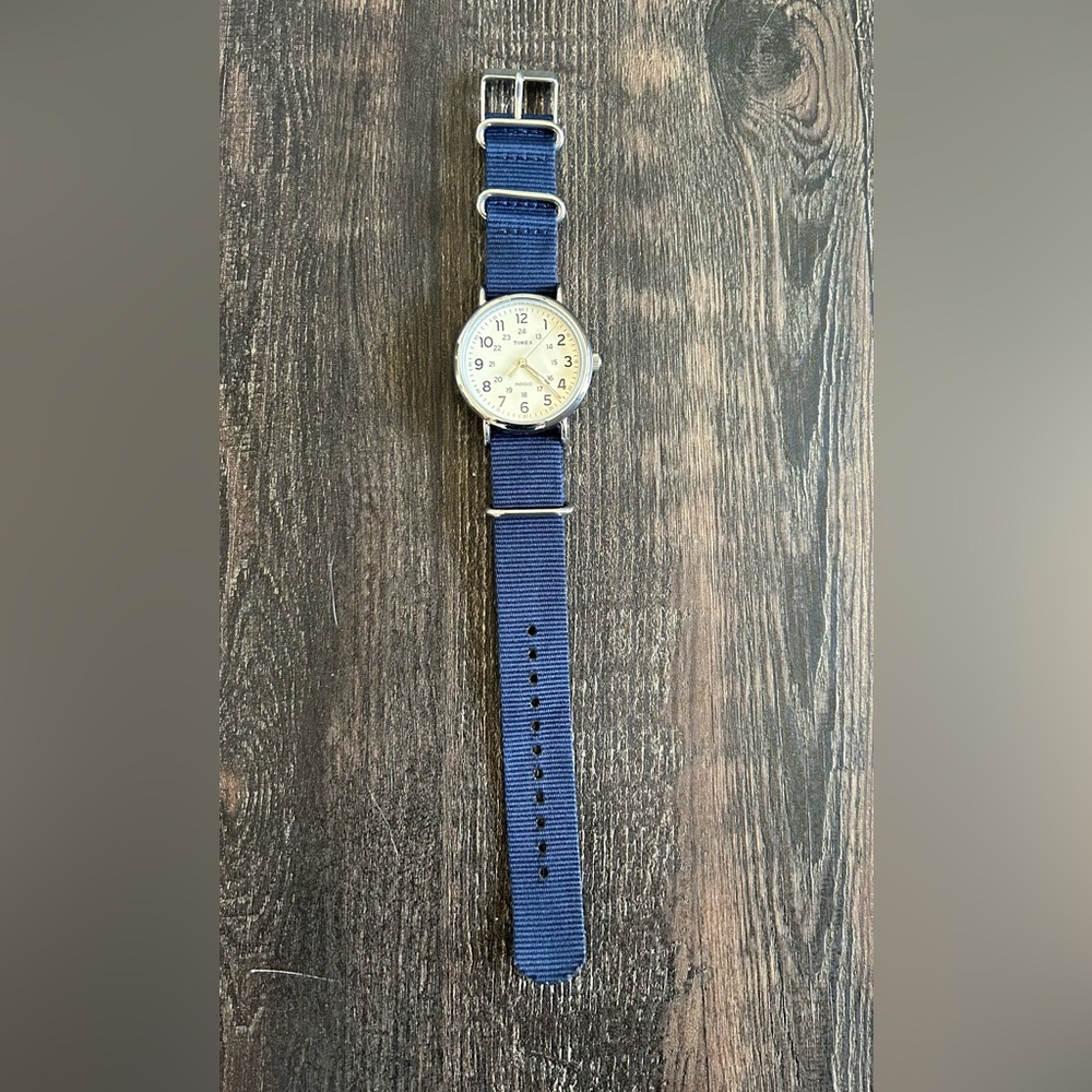 Timex Blue Nylon Strap Watch